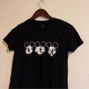 Disney Mickey Mouse Black Faces Graphic T Shirt Size Extra Small